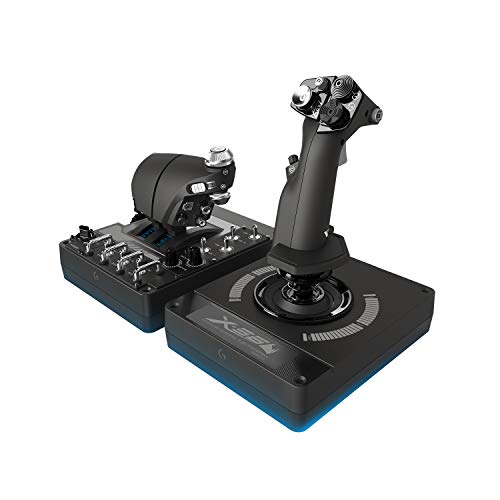 LOGITECH G X56 H.O.T.A.S - CONTROLADOR DE JUEGO DE SIMULADOR DE VUELO DE ACELERADOR Y JOYSTICK, 4 OPCIONES DE RESORTE, 189 - 7