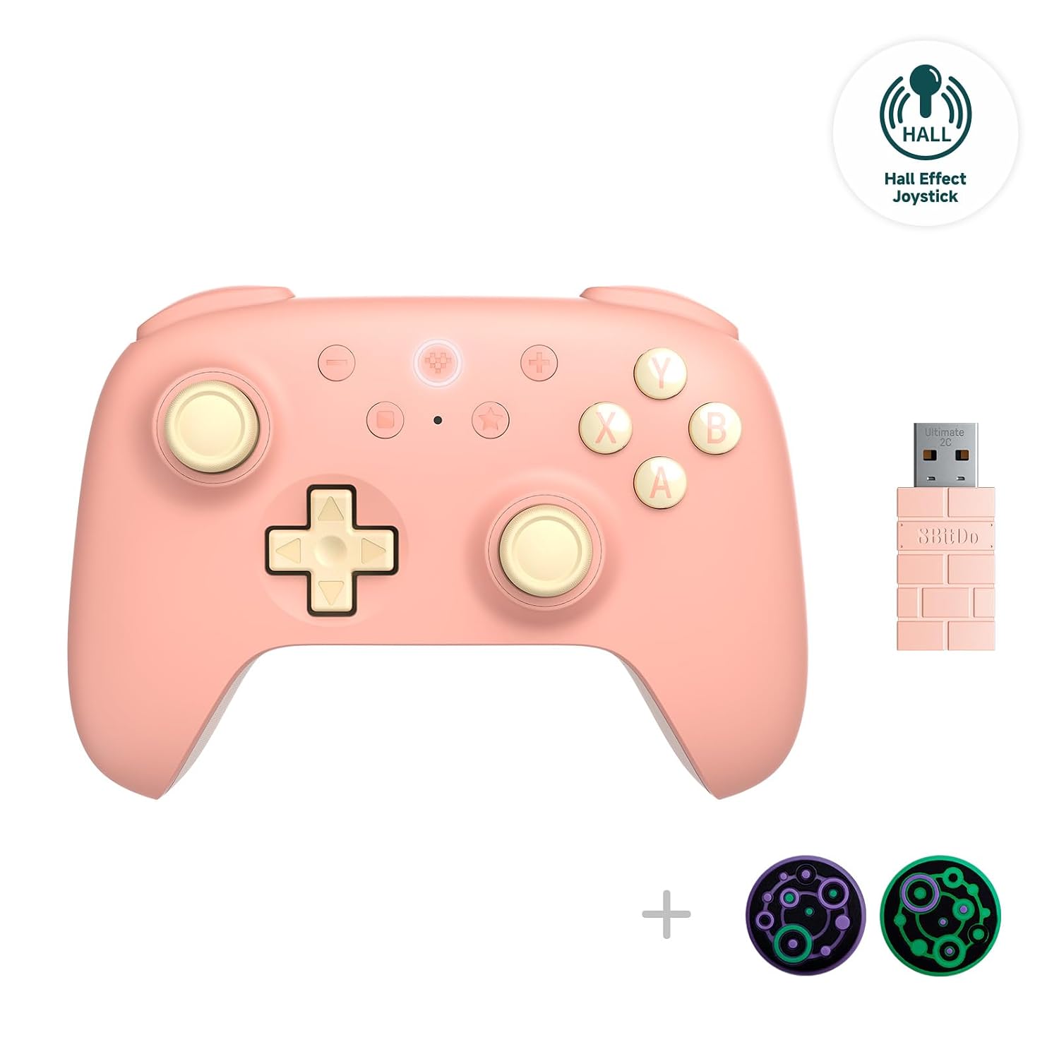 8BITDO ULTIMATE 2C HALL EFFECT JOYSTICKS AND HALL TRIGGERS WIRELESS CONTROLLER FOR WINDOWS PC AND ANDROID, WITH REMAPPABLE - 1