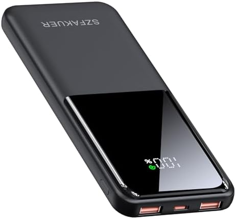 CARGADOR DE BATERÍA PORTÁTIL, BATERÍA DE CARGA RÁPIDA DE 10,000 MAH DELGADA, PAQUETE DE BATERÍA DE 22.5 W USB-C COMPATIBLE - 7