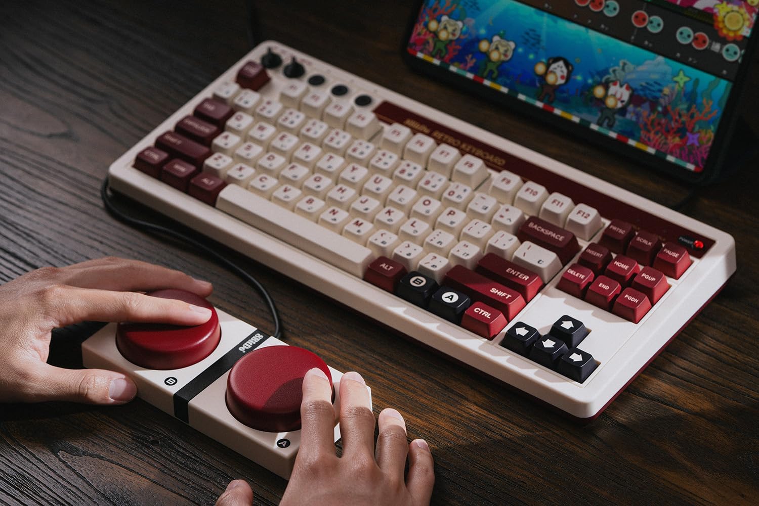 8BITDO RETRO MECHANICAL KEYBOARD, BLUETOOTH/2.4G/USB-C HOT SWAPPABLE GAMING KEYBOARD WITH 87 KEYS, DUAL SUPER PROGRAMMABLE - 5