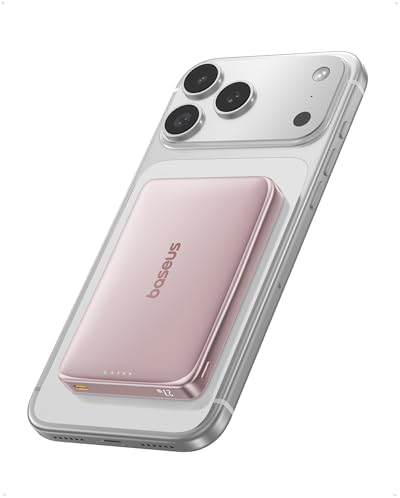 BASEUS PICOGO POWER BANK - CARGADOR PORTÁTIL MAGSAFE ULTRA DELGADO DE 0.5 PULGADAS, 10000 MAH, BATERÍA MAGNÉTICA DE CARGA - 7