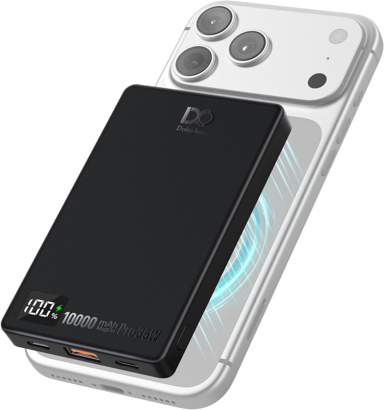 CARGADOR PORTÁTIL DE CARGA RÁPIDA INALÁMBRICO MAGNÉTICO DEL BANCO 10000MAH DEL PODER DE PD 35W - 1