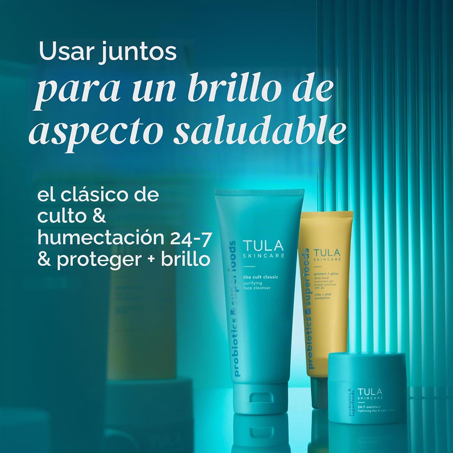 TULA SKIN CARE PROTECT BRILLO GLOW PROTECTOR SOLAR DIARIO - GEL, AMPLIO ESPECTRO SPF 30, CUIDADO DE LA PIEL PRIMERO, NO - 6