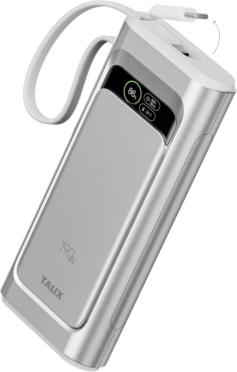 TALIX BANCO DE ENERGÍA PARA LAPTOP, CARGADOR PORTÁTIL DE 20000 MAH, SALIDA TOTAL DE 190 W, CARGA RÁPIDA DE 3 PUERTOS 140 W - 1