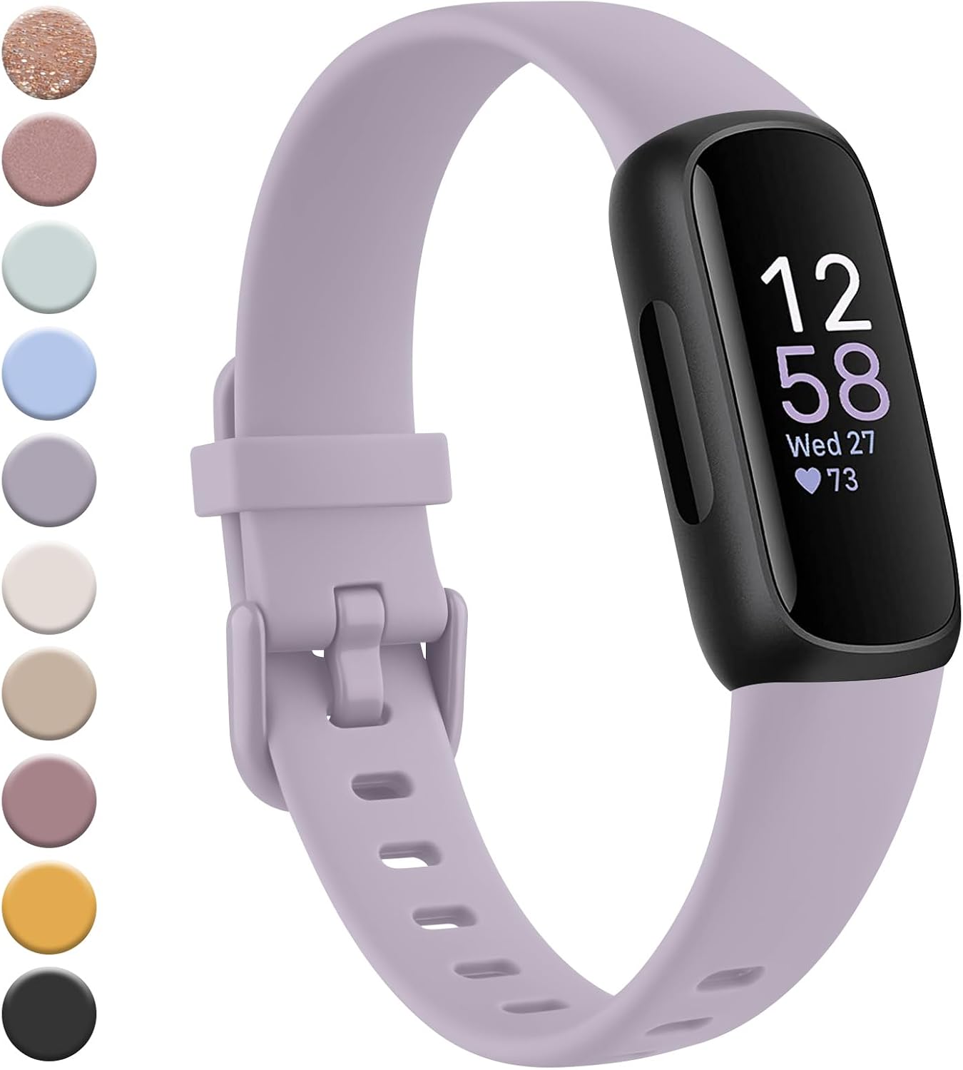 MELIYA PARA FITBIT INSPIRE 3 CORREAS PARA HOMBRES Y MUJERES, CORREAS DEPORTIVAS DE REPUESTO DE SILICONA SUAVE AJUSTABLE - 1