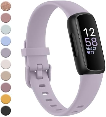 MELIYA PARA FITBIT INSPIRE 3 CORREAS PARA HOMBRES Y MUJERES, CORREAS DEPORTIVAS DE REPUESTO DE SILICONA SUAVE AJUSTABLE - 7