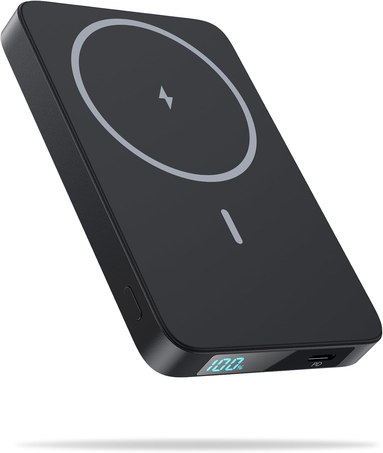 CARGADOR PORTÁTIL MAGNÉTICO, CARGADOR PORTÁTIL DELGADO, PANTALLA LCD DE 5500 MAH, CARGADOR PORTÁTIL INALÁMBRICO, PD USB-C - 1