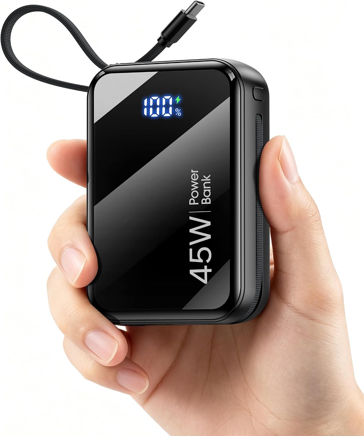 CARGADOR PORTÁTIL DE CARGA RÁPIDA 45W, BANCO MÁS PEQUEÑO DEL PODER - 1