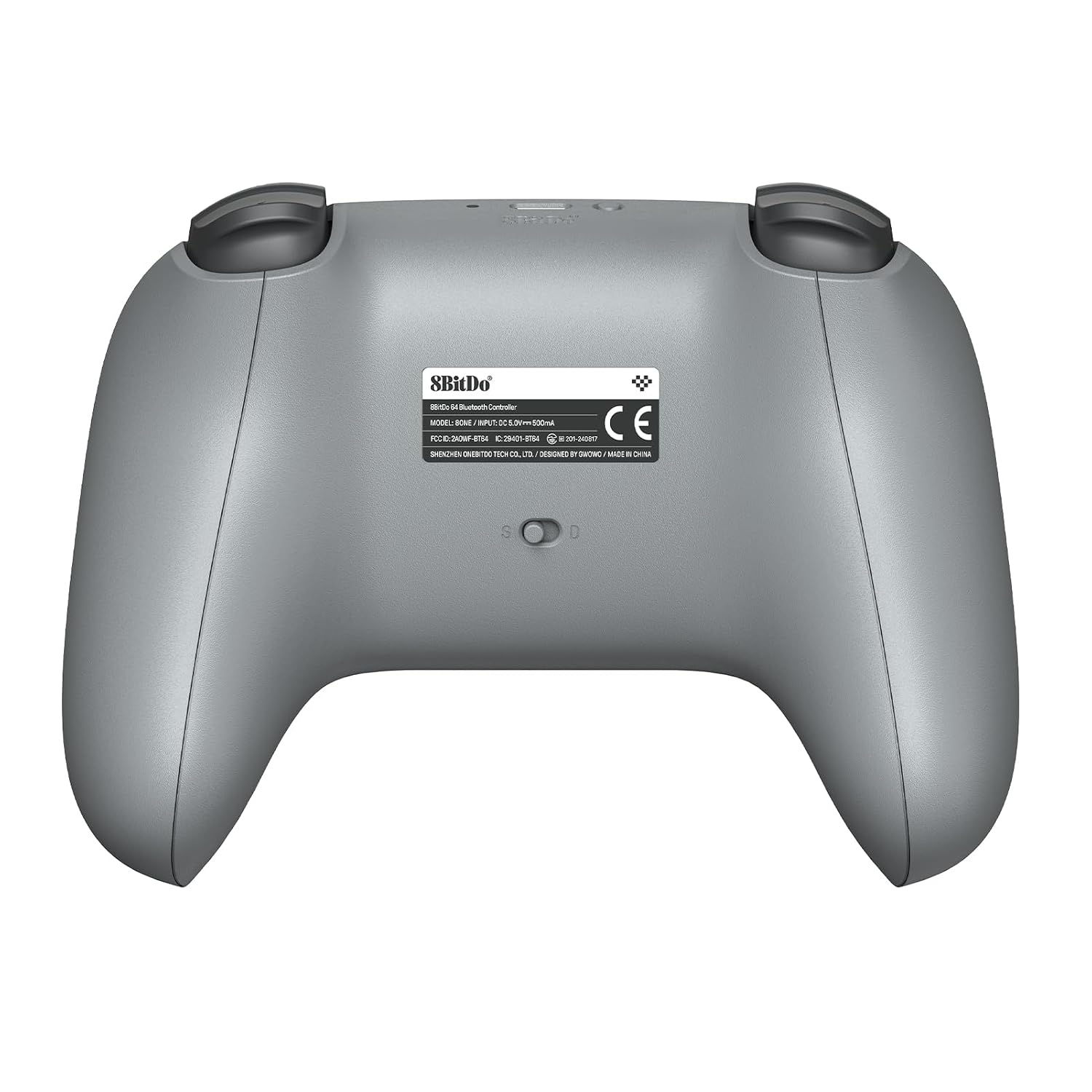 8BITDO 64 BLUETOOTH CONTROLLER FOR ANALOGUE 3D, SWITCH, SWITCH 2, WINDOWS, AND ANDROID GREY - 3