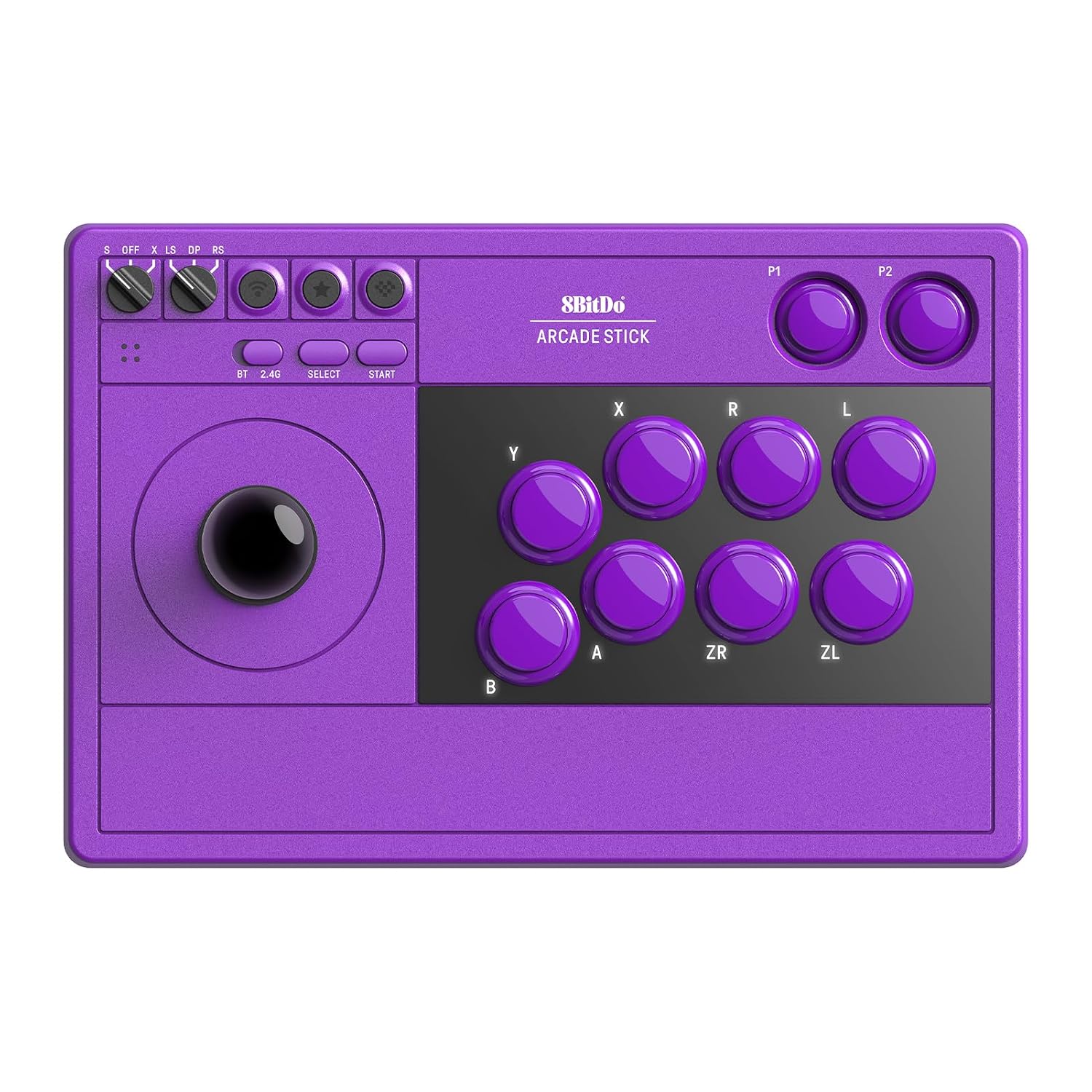 8BITDO ARCADE STICK FOR SWITCH/SWITCH 2 Y WINDOWS PC, WIRELESS BLUETOOTH, 2.4G ADAPTER Y WIRED USB-C ARCADE FIGHT STICK, - 1