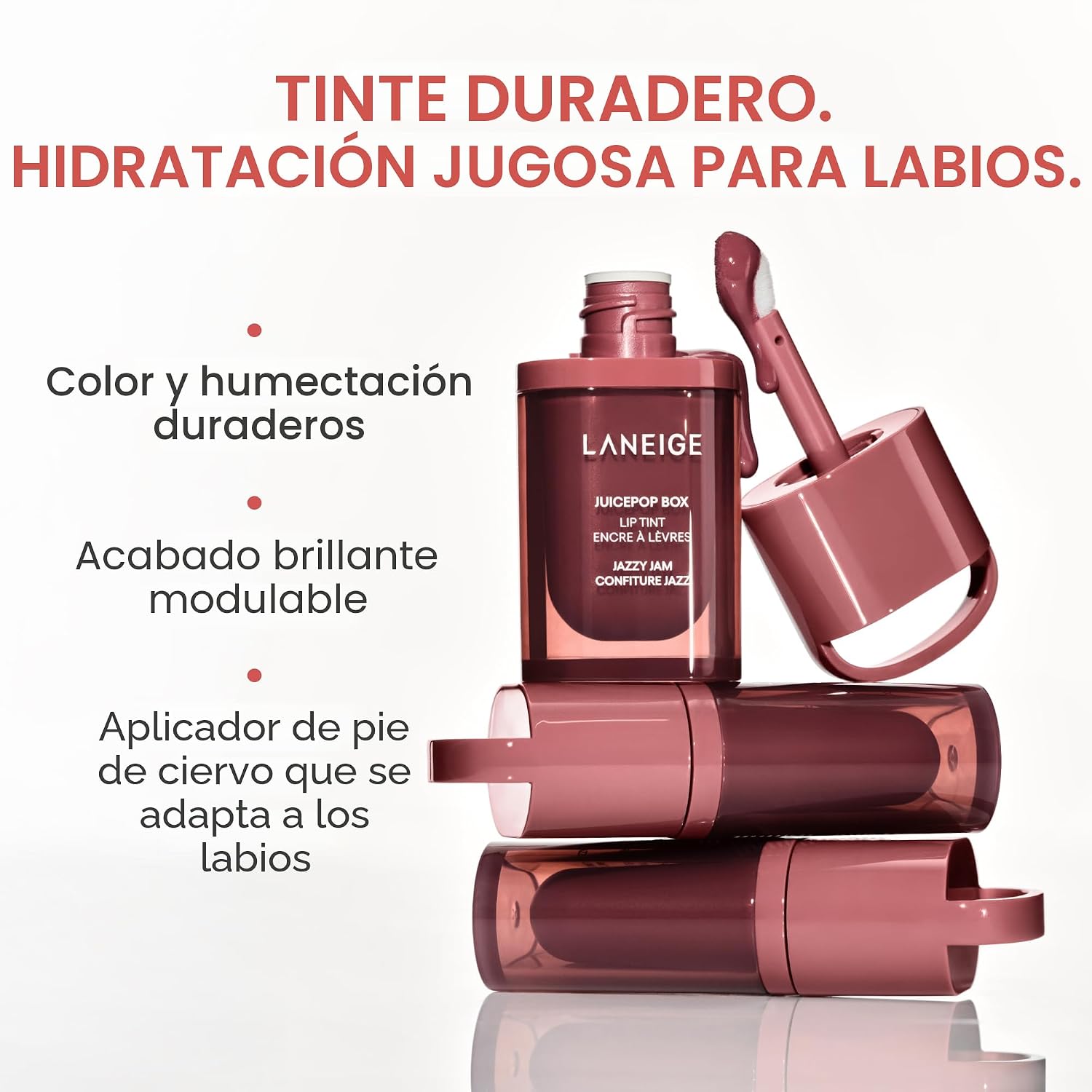 LANEIGE JUICEPOP BOX TINTE DE LABIOS TINTE LIGERO HIDRATANTE DE LARGA DURACIÓN COLOR JUGOSO ACUMULABLE Y BRILLO NUTRITIVO - 3