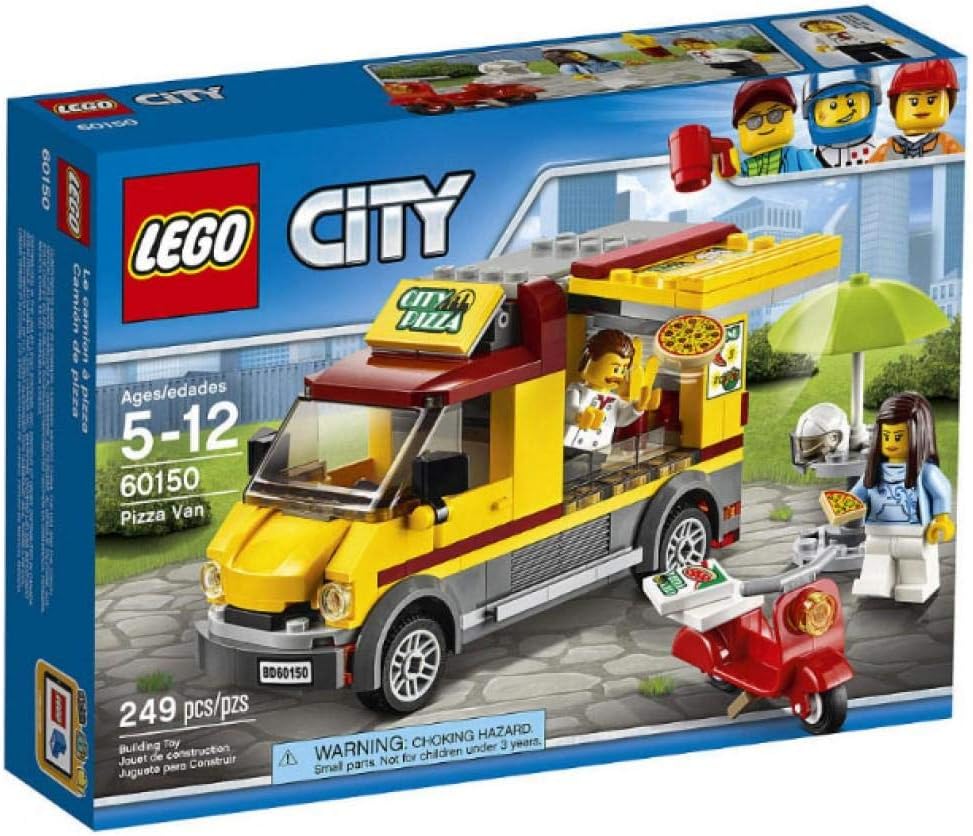 60150 JUGUETE DE CONSTRUCCIÓN DE CAMIONETA LEGO CITY, GRANDES VEHÍCULOS, PIZZA - 1