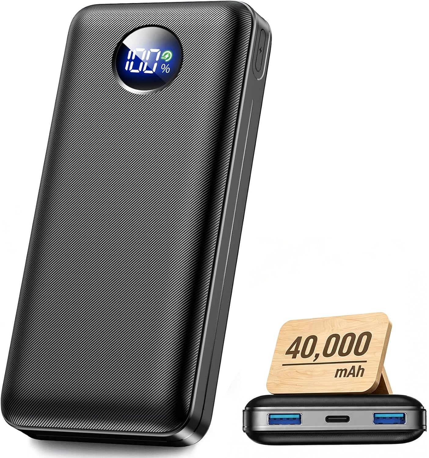 CARGADOR PORTÁTIL DE 40000 MAH, CARGADOR DE BATERÍA DE CARGA RÁPIDA USB-C 22.5 W , CARGADOR DE TELÉFONO PORTÁTIL PARA IPHONE - 1