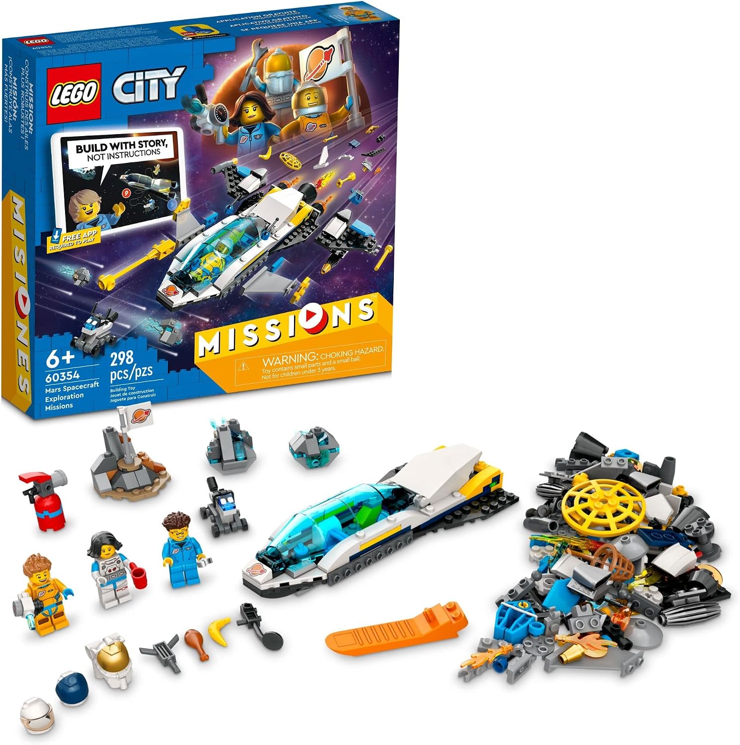 LEGO CITY MARS SPACECRAFT EXPLORATION MISSIONS 60354 - JUEGO DE JUGUETES DE CONSTRUCCIÓN DIGITAL INTERACTIVO - - 1