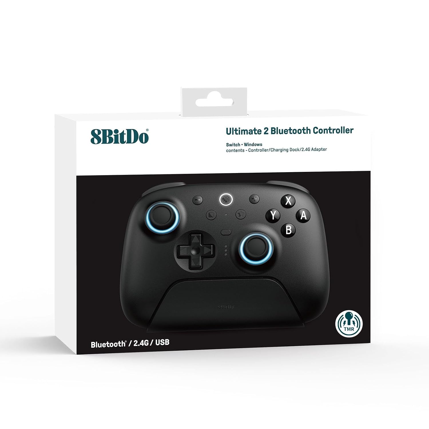 8BITDO ULTIMATE 2 BLUETOOTH CONTROLLER FOR SWITCH/SWITCH 2 Y WINDOWS PC, SWITCH PRO CONTROLLER WITH TMR JOYSTICKS, - 5