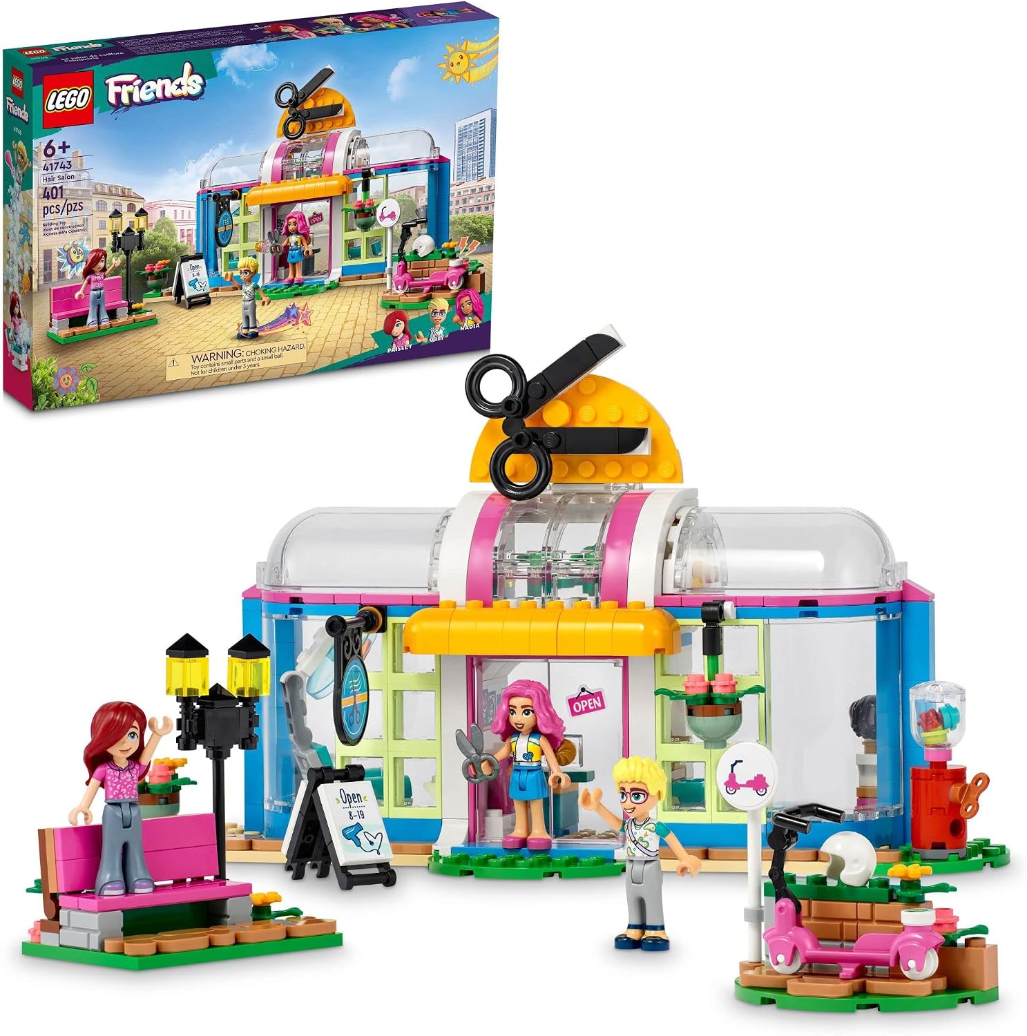 LEGO FRIENDS TOY PELUQUERÍA JUGUETE DE CONSTRUCCIÓN JUEGO DE PELUQUERÍA CON MINI-MUÑECAS PAISLEY Y OLLY, JUEGO CREATIVO - 1