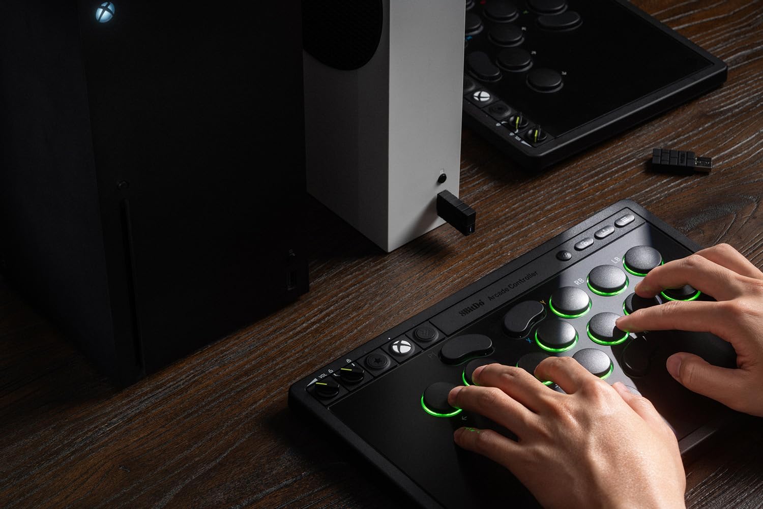 8BITDO ALL-BUTTON ARCADE CONTROLLER FOR XBOX SERIES X S, XBOX ONE Y PC, 2.4G WIRELESS, LOW-PROFILE MECHANICAL SWITCHES, - 6