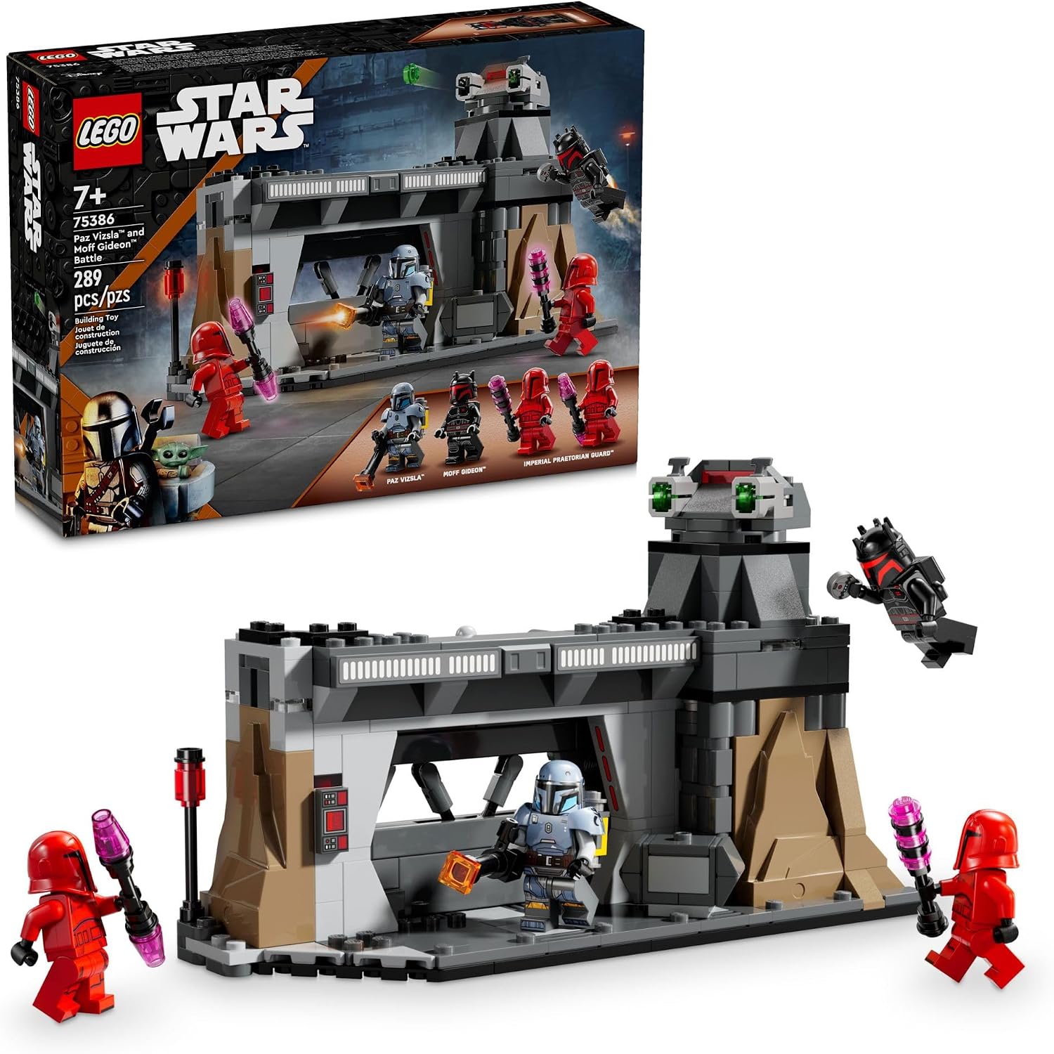LEGO STAR WARS: LA BATALLA DE PAZ VIZSLA Y MOFF GIDEON DE THE MANDALORIAN, DIVERTIDO SET DE CONSTRUCCIÓN PARA NIÑOS, JUGUETE - 1