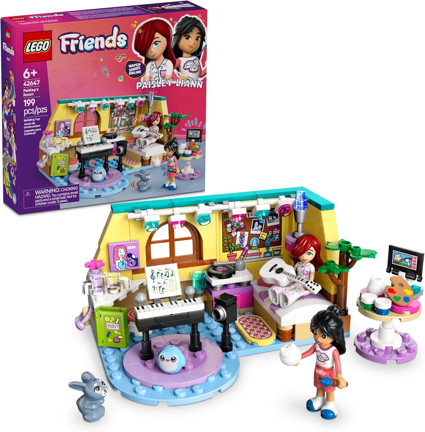 LEGO FRIENDS PAISLEY - JUGUETE DE CONSTRUCCIÓN DE HABITACIÓN, JUEGO DE SIMULACIÓN PARA NIÑOS, NIÑAS Y NIÑOS, A PARTIR DE 6 - 1