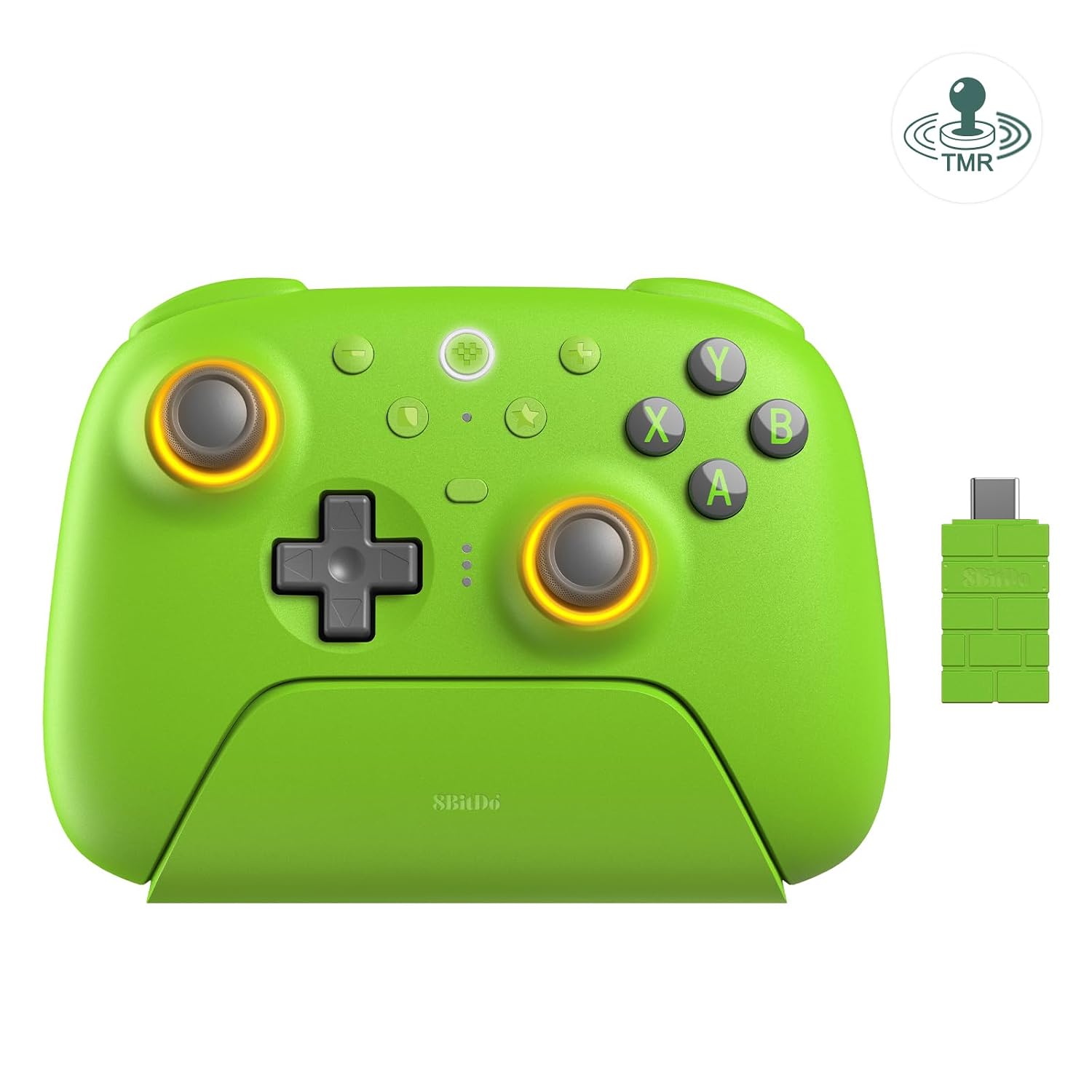 8BITDO ULTIMATE 2 WIRELESS 2.4G CONTROLLER FOR WINDOWSYANDROID, GREEN - 1