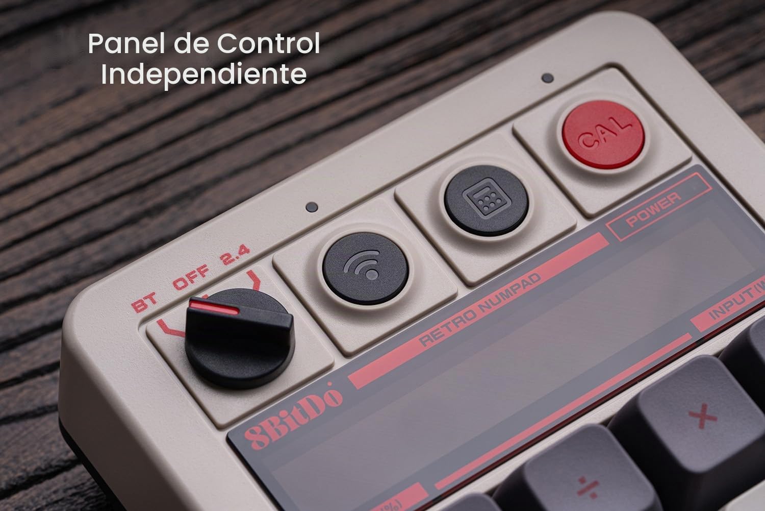 8BITDO TECLADO NUMÉRICO MECÁNICO RETRO DE 18 TECLAS, COMPATIBLE CON TECLADO NUMÉRICO DE PC Y MODO DE CALCULADORA ESTÁNDAR, - 5