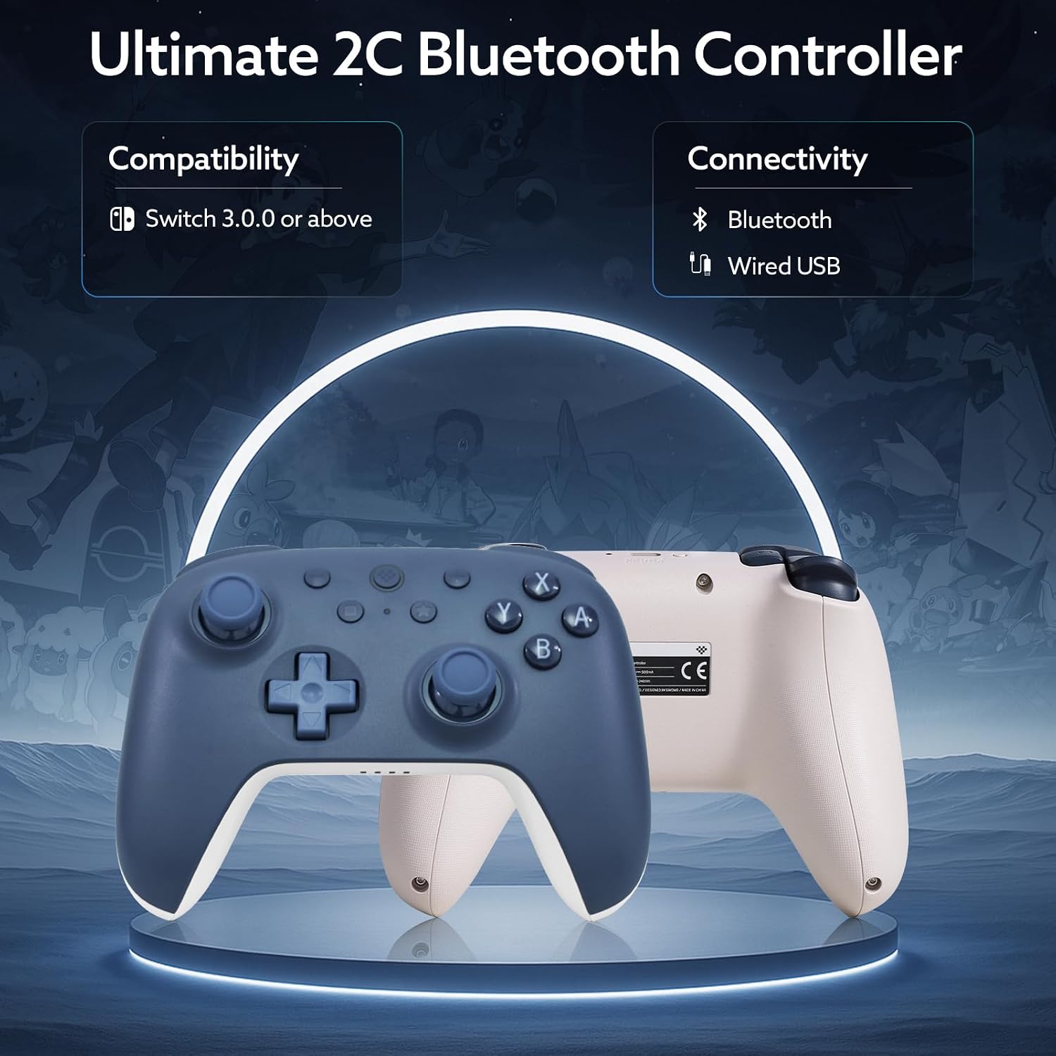 8BITDO ULTIMATE 2C BLUETOOTH CONTROLLER FOR SWITCH/SWITCH 2 - WIRELESS GAMING CONTROLLER WITH HALL EFFECT JOYSTICKS, 6-AXIS - 2