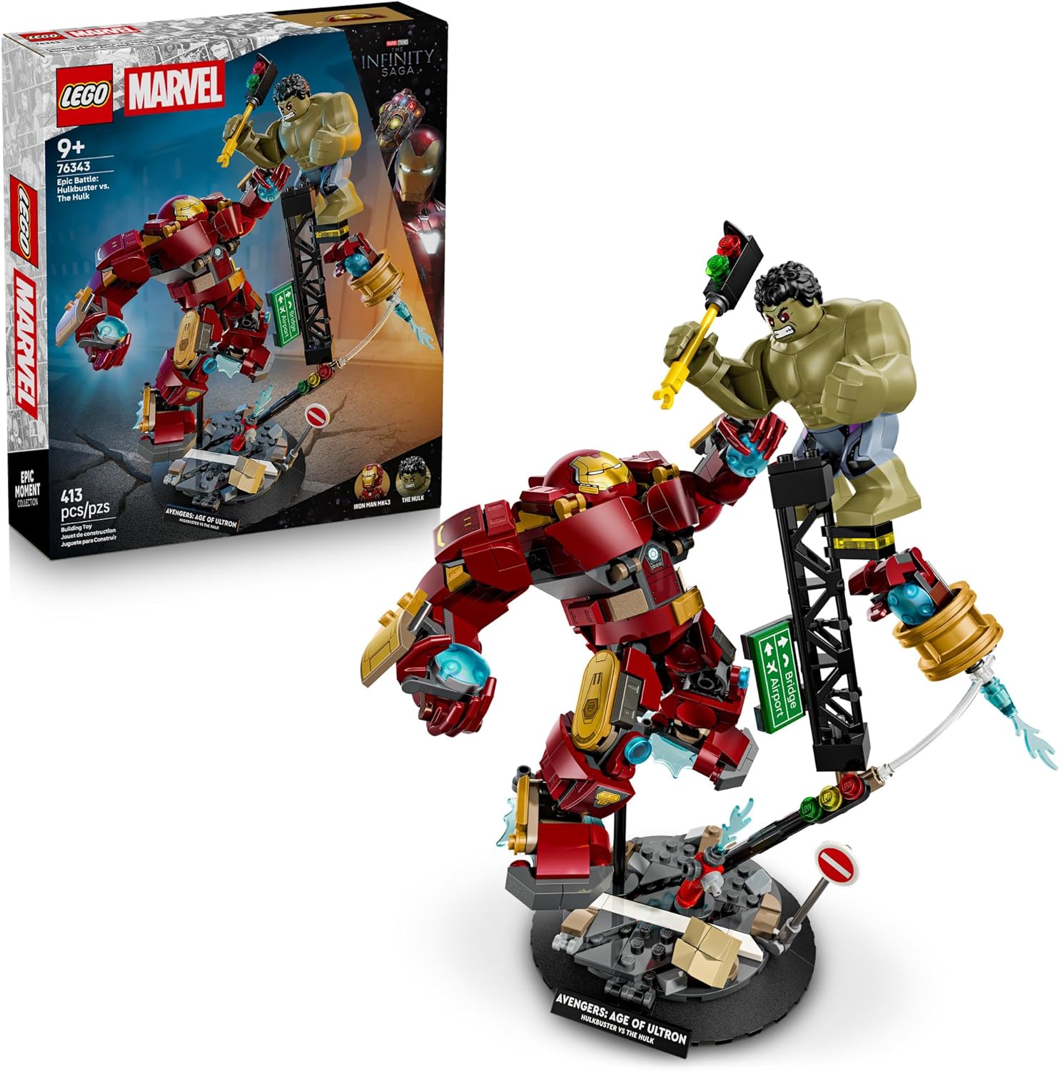 LEGO MARVEL EPIC BATTLE: HULKBUSTER VS. THE HULK - JUGUETE DE CONSTRUCCIÓN PARA NIÑOS Y NIÑAS, AVENGERS: AGE OF ULTRON - 1