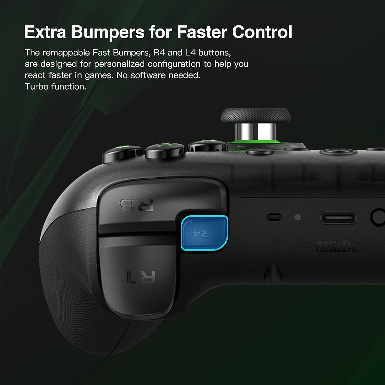 8BITDO ULTIMATE 2C WIRELESS CONTROLLER FOR WINDOWS PC AND ANDROID, WITH 1000HZ POLLING RATE, HALL EFFECT JOYSTICKS AND HALL - 3