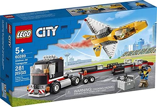LEGO CITY AIRSHOW JET TRANSPORTER 60289 KIT DE CONSTRUCCIÓN DIVERTIDO JUEGO DE JUGUETE PARA NIÑOS, NUEVO 2021 281 PIEZAS - 6