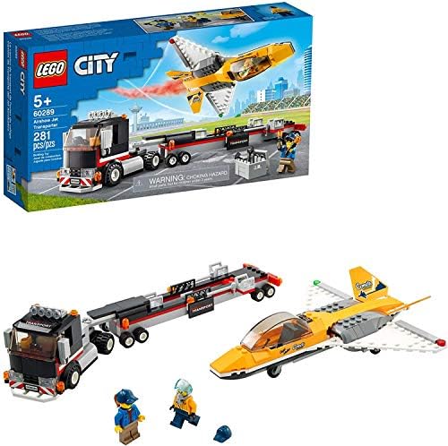 LEGO CITY AIRSHOW JET TRANSPORTER 60289 KIT DE CONSTRUCCIÓN DIVERTIDO JUEGO DE JUGUETE PARA NIÑOS, NUEVO 2021 281 PIEZAS - 7