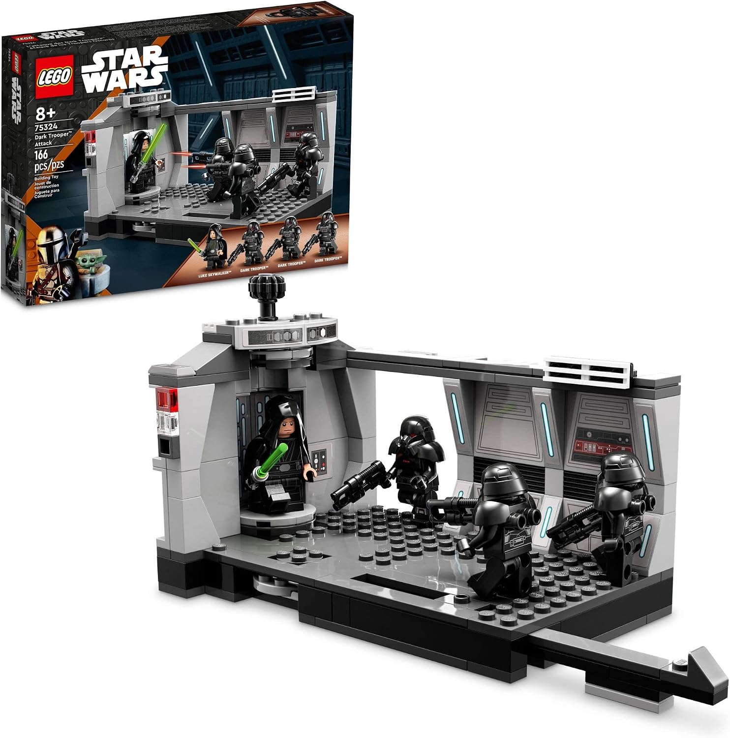 LEGO, STAR WARS DARK TROOPER ATTACK 75324 - JUEGO DE JUGUETES DE CONSTRUCCIÓN PARA NIÑOS, NIÑOS Y NIÑAS A PARTIR DE 8 AÑOS - 1
