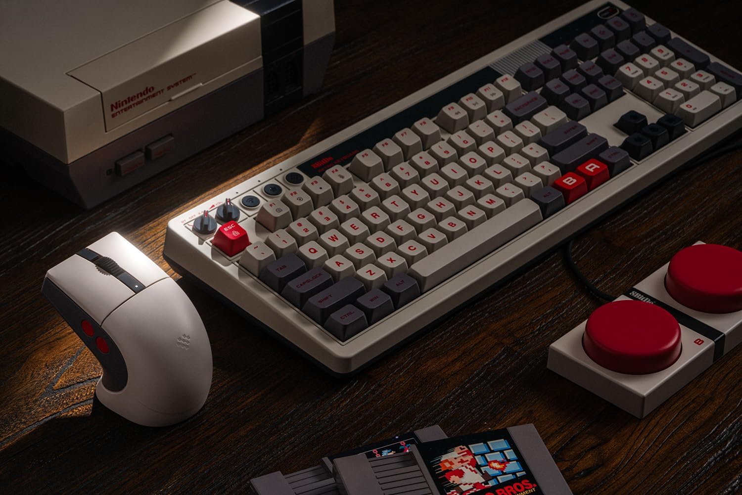 8BITDO RATÓN RETRO R8 CON BASE DE CARGA, SENSOR ÓPTICO PAW 3395 DPI 26,000, MOUSE INALÁMBRICO CON FRECUENCIA DE SONDEO 4K, - 7