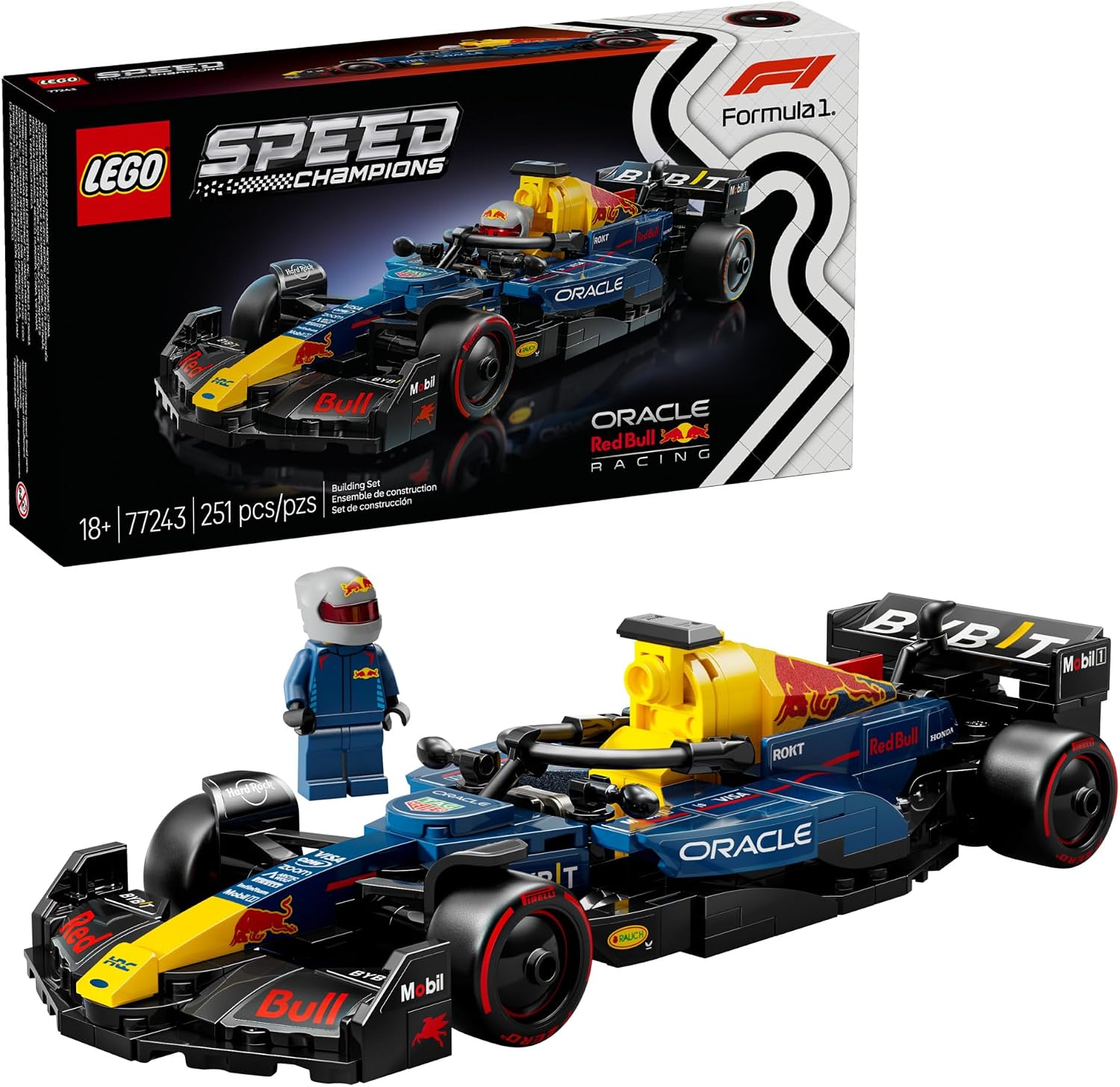 LEGO SPEED CHAMPIONS ORACLE RED BULL RACING RB20 F1 MODELO DE COCHE DE CARRERAS - KITS DE CONSTRUCCIÓN PARA ADULTOS, MAYORES - 1