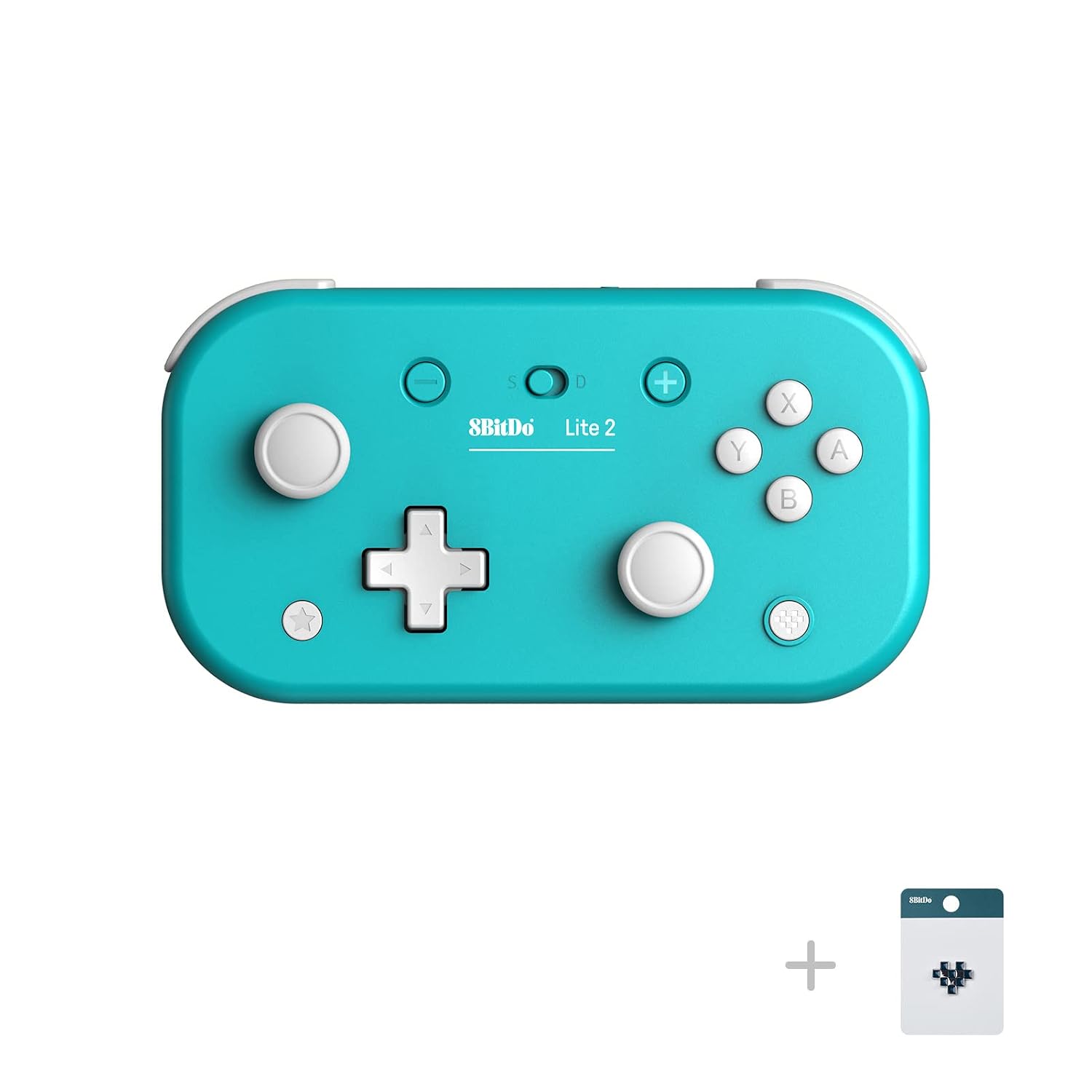 8BITDO LITE 2 BLUETOOTH CONTROLLER WITH MOTION CONTROLS, LINEAR MOTORS VIBRATION, JOYSTICKS, TRIGGERS AND D-PAD, WIRELESS - 1