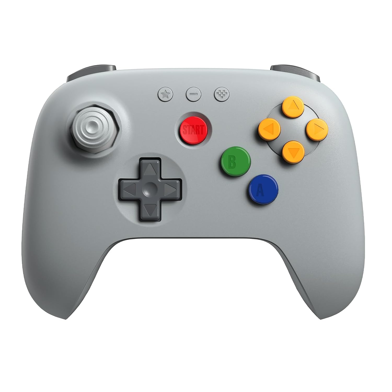 8BITDO 64 BLUETOOTH CONTROLLER WITH HALL EFFECT JOYSTICK, GRAY - 1