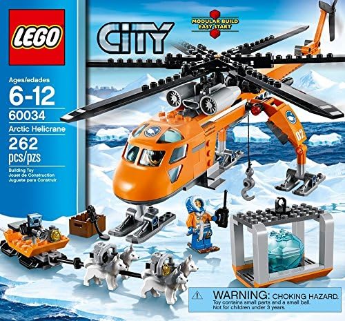 LEGO CITY ARTIC HELICÓPTERO GRÚA 60034 JUGUETE PARA ARMAR SUSPENDIDO POR EL FABRICANTE - 7
