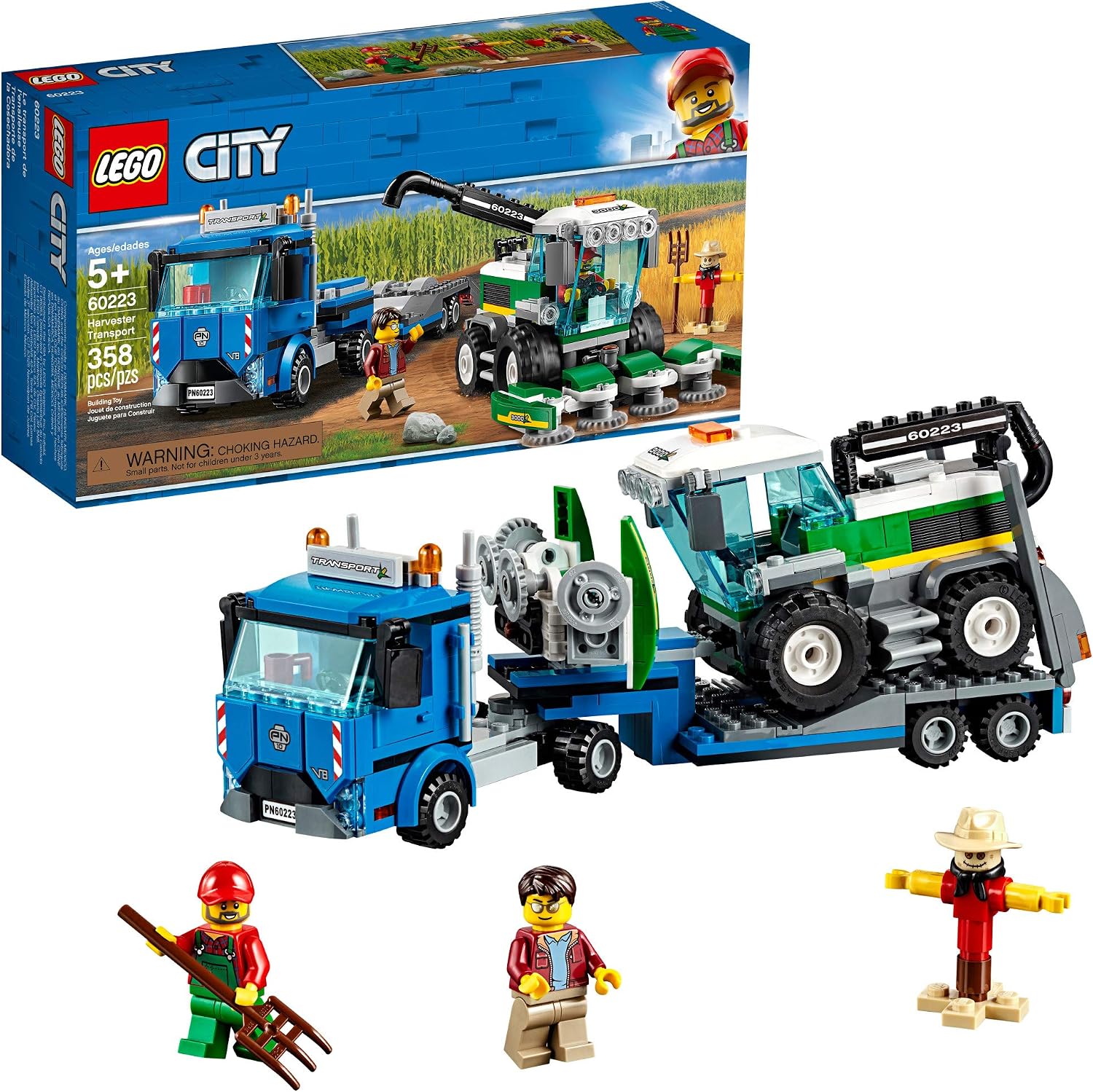 LEGO CITY GREAT VEHICLES HARVESTER TRANSPORT 60223 KIT DE CONSTRUCCIÓN 358 PIEZAS - 1