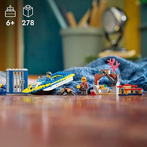 LEGO CITY WATER POLICE DETECTIVE MISSIONS 60355 - JUEGO DE JUGUETES DIGITALES INTERACTIVOS DE CONSTRUCCIÓN PARA NIÑOS, NIÑOS - 7