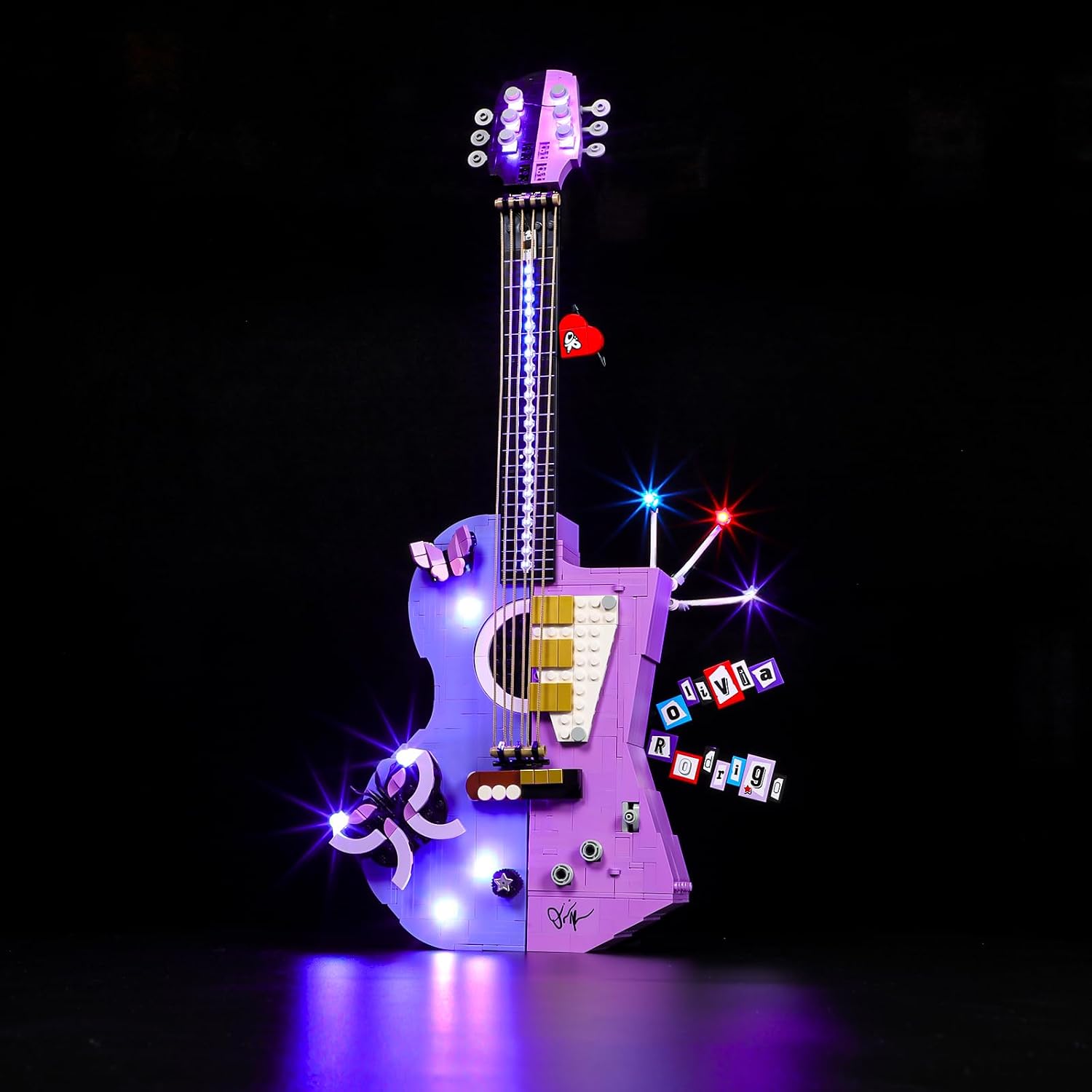 LIGHTAILING LED LIGHT COMPATIBLE WITH LEGO-43031 OLIVIA RODRIGO S DUAL GUITAR - EASY INSTALL, HIDDEN WIRING, HOME DECOR Y - 1