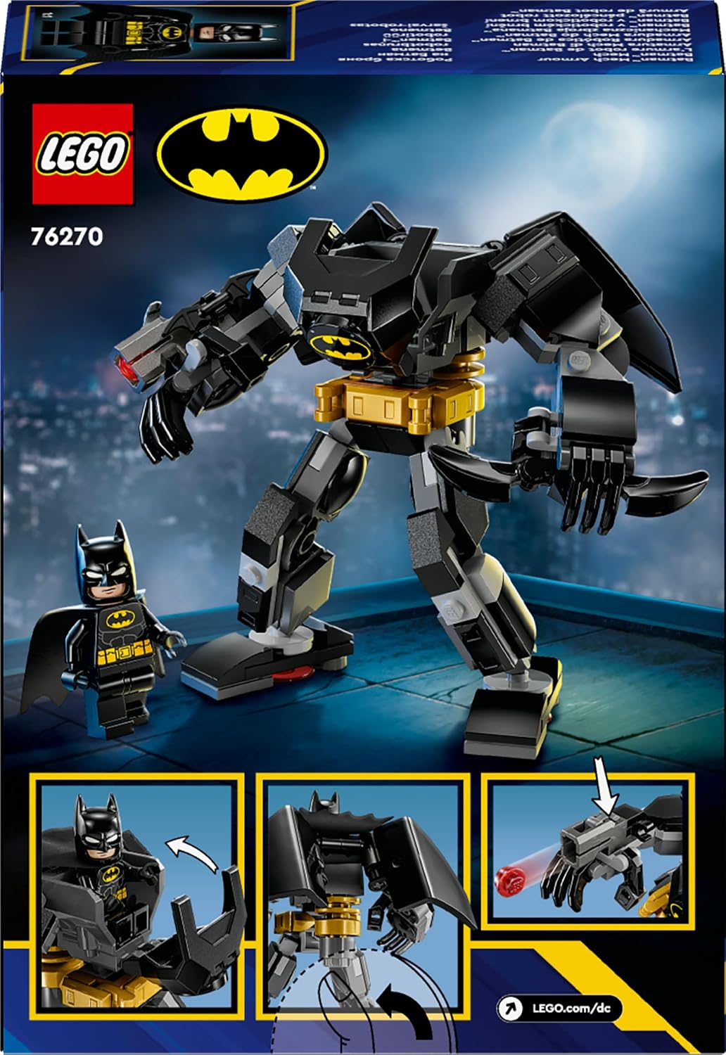 LEGO DC SUPERHEROES BATMAN ROBOT ARMOR - JUGUETE DE SUPERHÉROE PARA NIÑOS - FIGURA XXL Y MINIFIGURA PARA COLECCIONAR - IDEA - 7