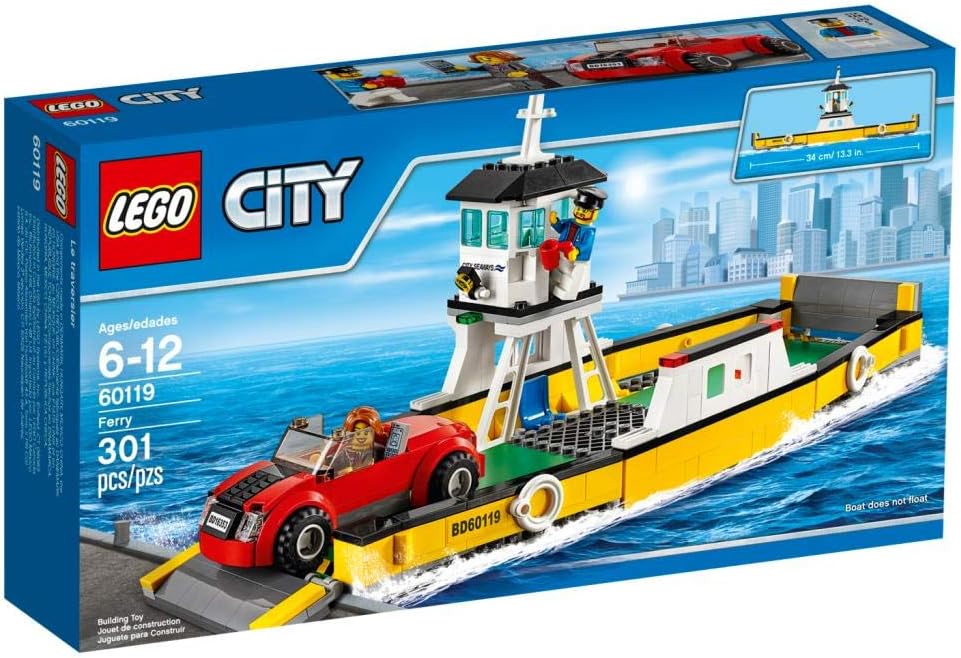 JUEGO DE CONSTRUCCIÓN DE FERRY LEGO GRANDES VEHÍCULOS DE CIUDAD, 60119 - 1