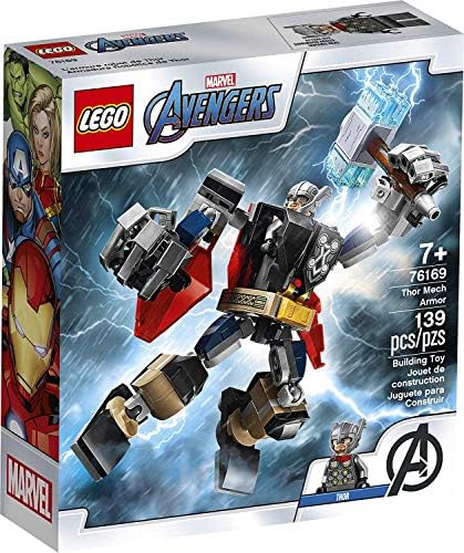LEGO MARVEL AVENGERS CLASSIC THOR MECH ARMOR 76169 COOL THOR HAMMER PLAYSET JUGUETE DE CONSTRUCCIÓN DE SUPERHÉROES - 6