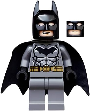 LEGO DC COMICS SUPER HEROES BATMAN MINIFIGURA - BATMAN CINTURÓN GRIS OSCURO ORO - 3