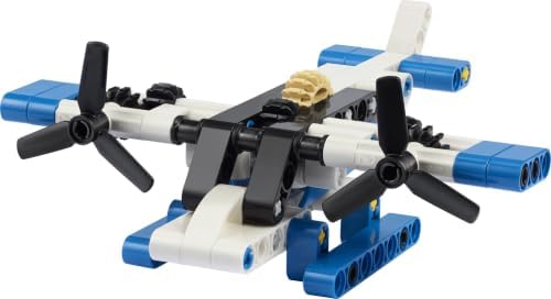 LEGO TECHNIC WHITE SEAPLANE 30736 82 PIEZAS - 6