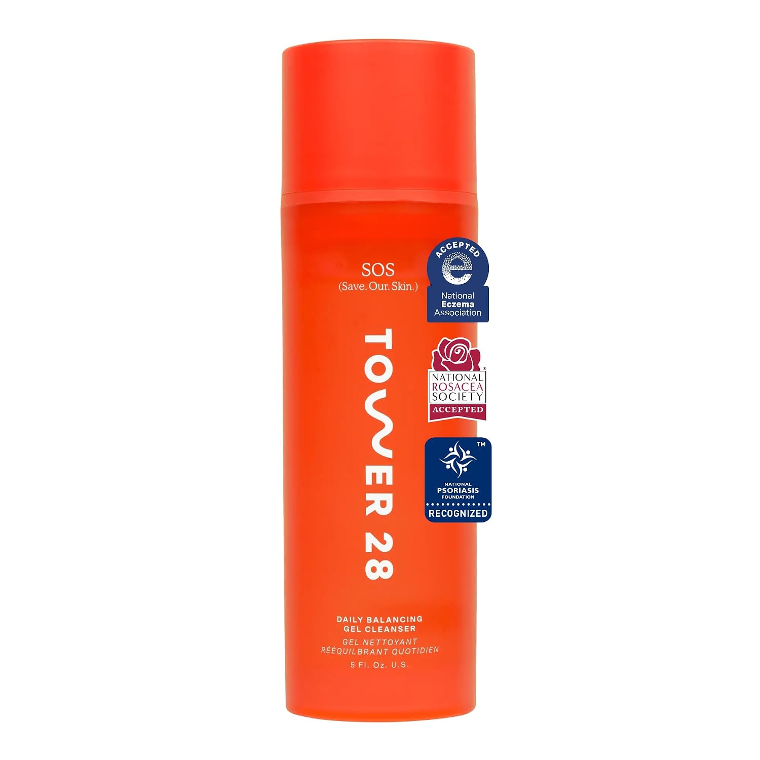 TOWER 28 LIMPIADOR DE GEL SOS REMOVEDOR DE MAQUILLAJE PARA PIEL SENSIBLE, LIMPIADOR FACIAL HIDRATANTE SUAVE EQUILIBRADO - 1