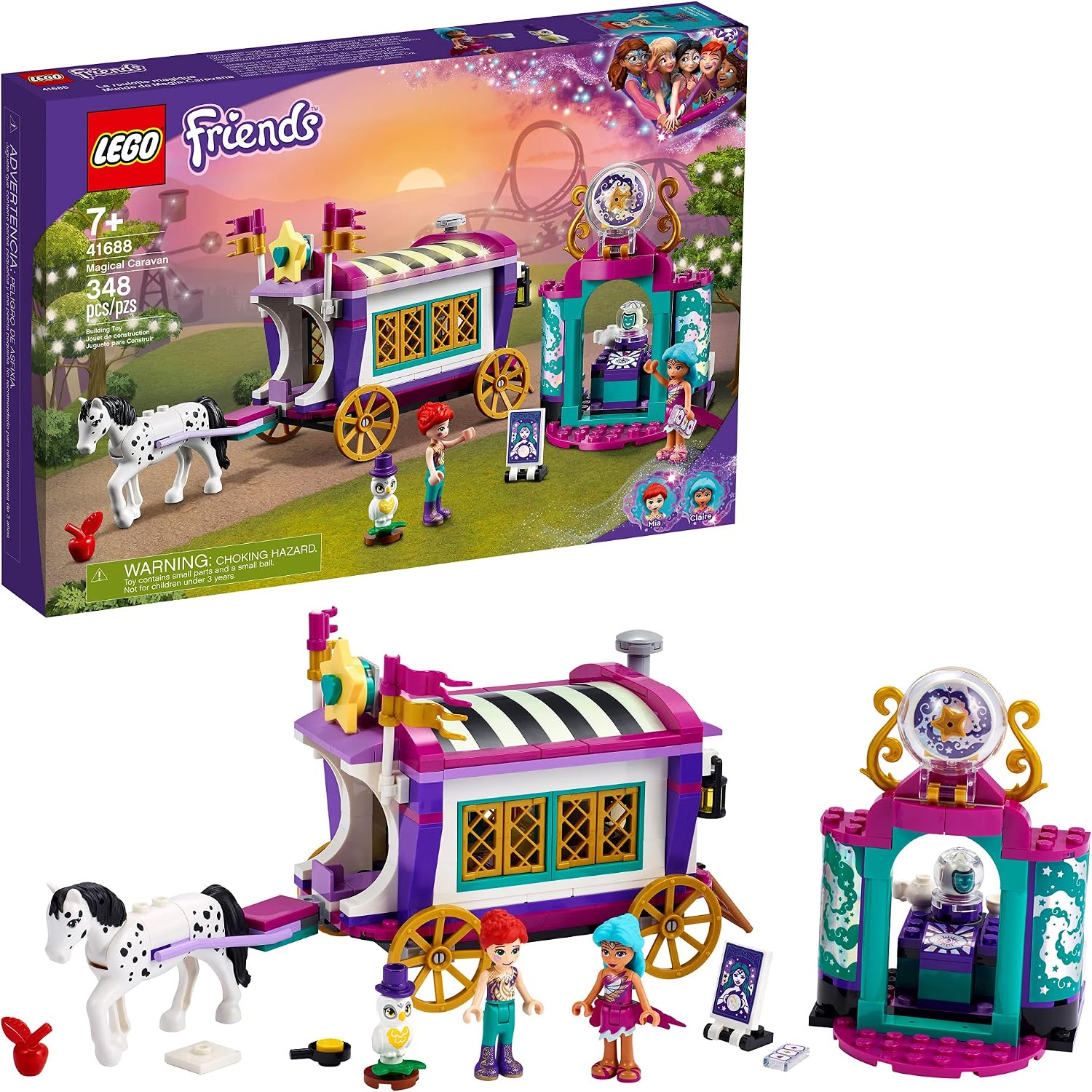 LEGO FRIENDS MAGIC CARAVAN 41688 KIT DE CONSTRUCCIÓN JUGUETE MÁGICO DE CARAVANA PARA NIÑOS CREATIVOS QUE AMAN LOS VEHÍCULOS - 1