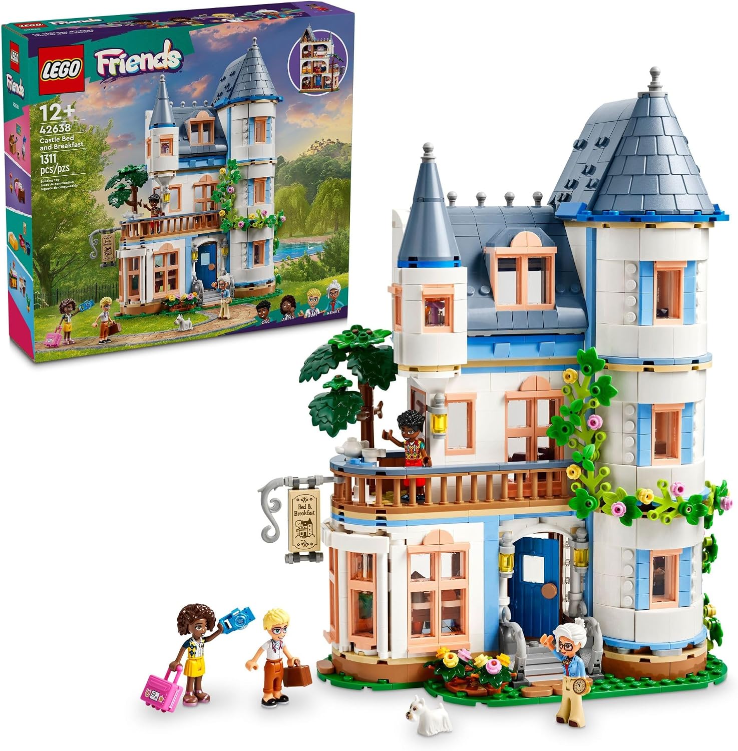 LEGO FRIENDS CASTILLO CAMA Y DESAYUNO HOTEL JUEGO DE CONSTRUCCIÓN - FIGURAS DE JUGUETE DE JUEGO SIMULADO Y SETS DE JUEGO - 1