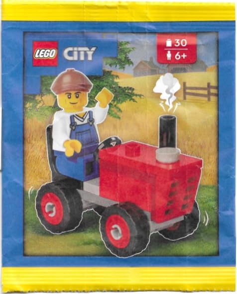 LEGO CIUDAD: MINIFIGURA DE GRANJERO CON TRACTOR AGRÍCOLA - EDADES 6 - 2