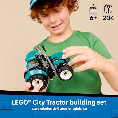 LEGO CITY TRACTOR - JUGUETE DE CONSTRUCCIÓN PARA NIÑOS VEHÍCULO DE GRANJA PARA NIÑOS Y NIÑAS, A PARTIR DE 7 AÑOS JUGUETE - 7