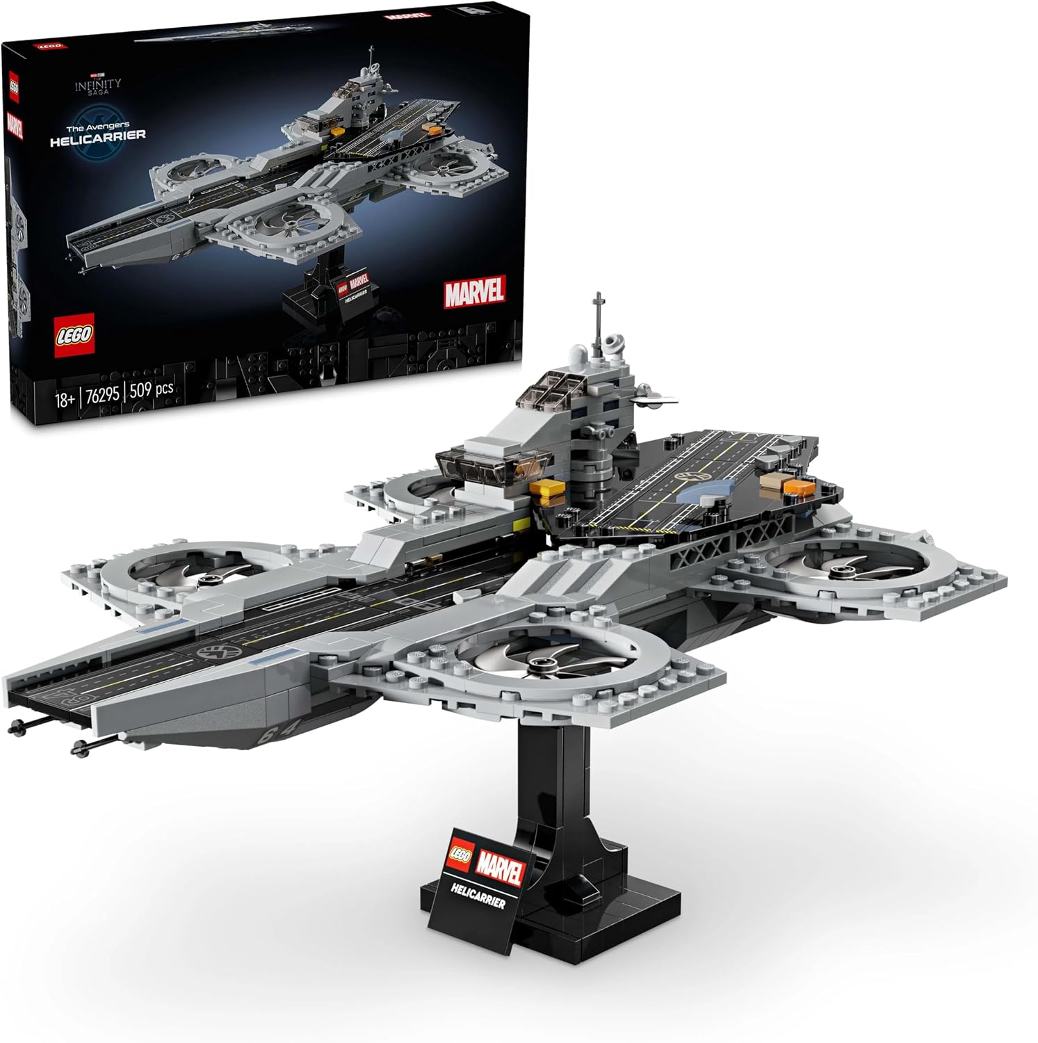 LEGO 76295 HELITRANSPORTE DE LOS VENGADORES 509 PIEZAS MARVEL INFINITY SAGA - 1